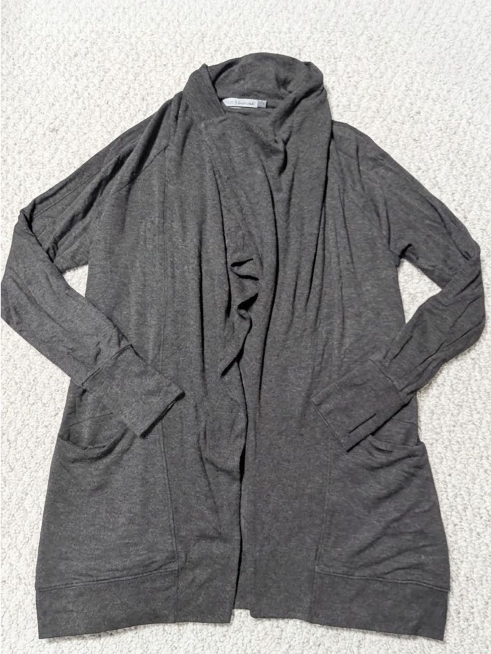 Athleta Pranayama Open Front Wrap Cardigan Gray Size S